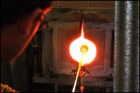 Colin heating glass
