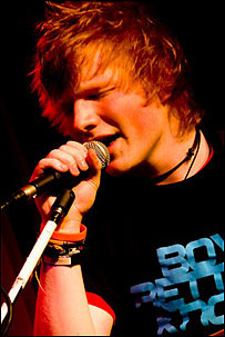 Ed Sheeran performing live