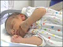 James as  baby