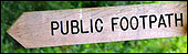 Footpath sign