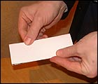 Picture: Fold the postcard in half