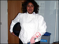 Rupal Rajani in fencing gear