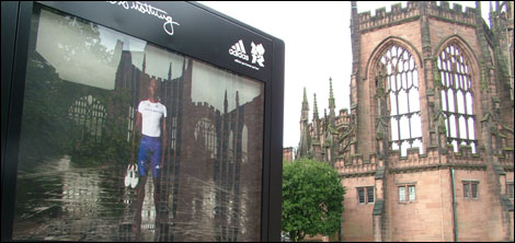 Part of the exhibition in University Square