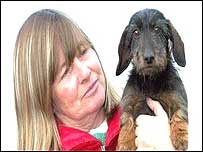 Marcia Jones and puppy c/o The Shropshire Star