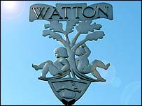 Pic: Watton town sign