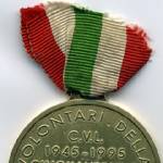 A commemorative medal presented to me in Mirano in 1996. The medal reads 'Fiftieth Anniversary of the Liberation of Venice'.