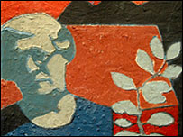 'Nain with rivals' (detail) by Emrys Parry, a Welsh artist from Great Yarmouth