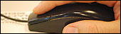 Hand on mouse